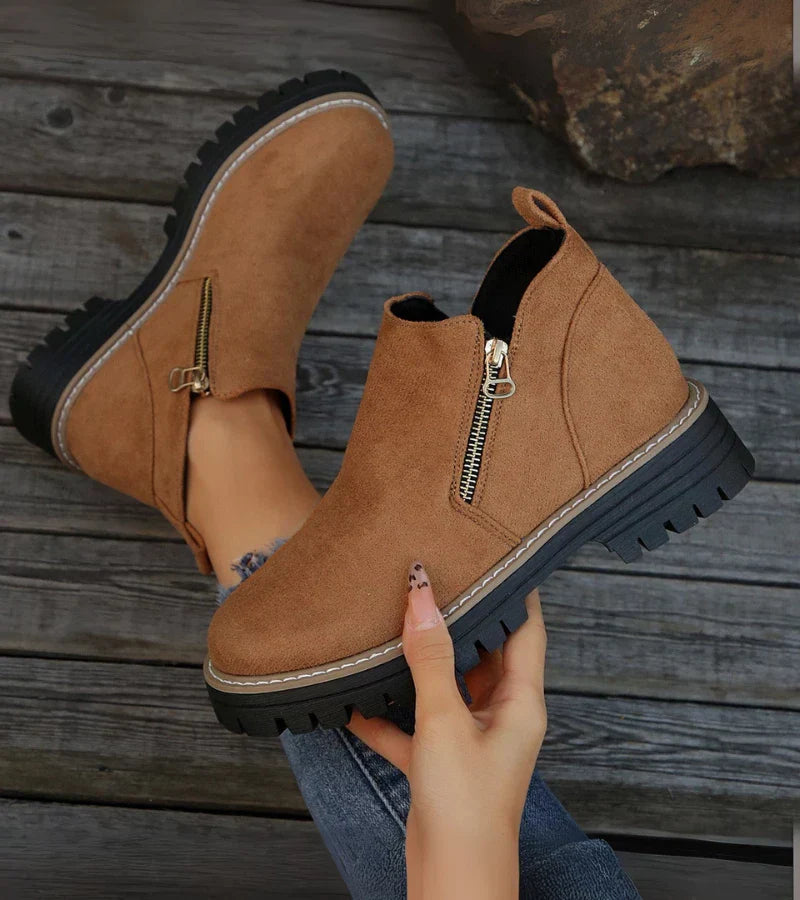 Heliviane™ - Comfortable orthopedic ankle boots for women with wedge sole