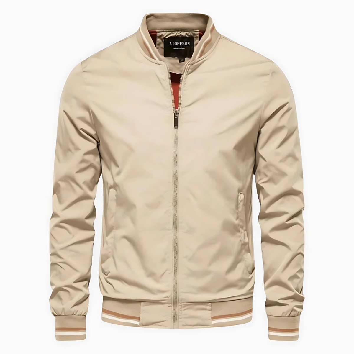 Maverick™ - Stylish Striped Bomber Jacket