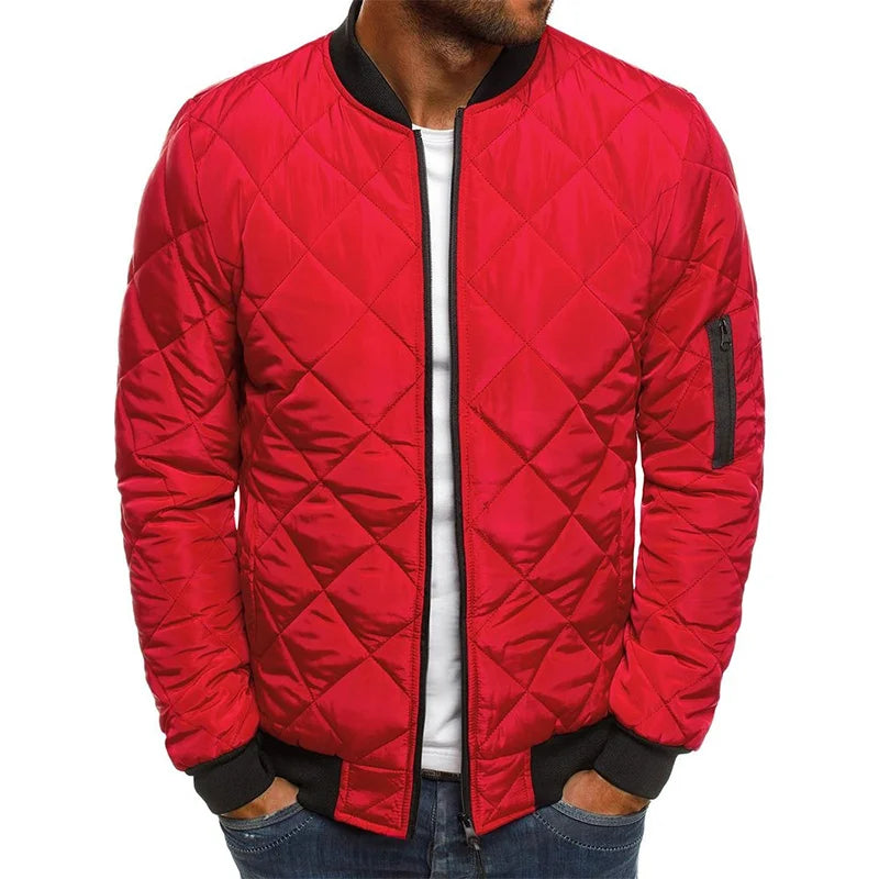 Jacob™ - Cotton Jacket with Diamond Pattern