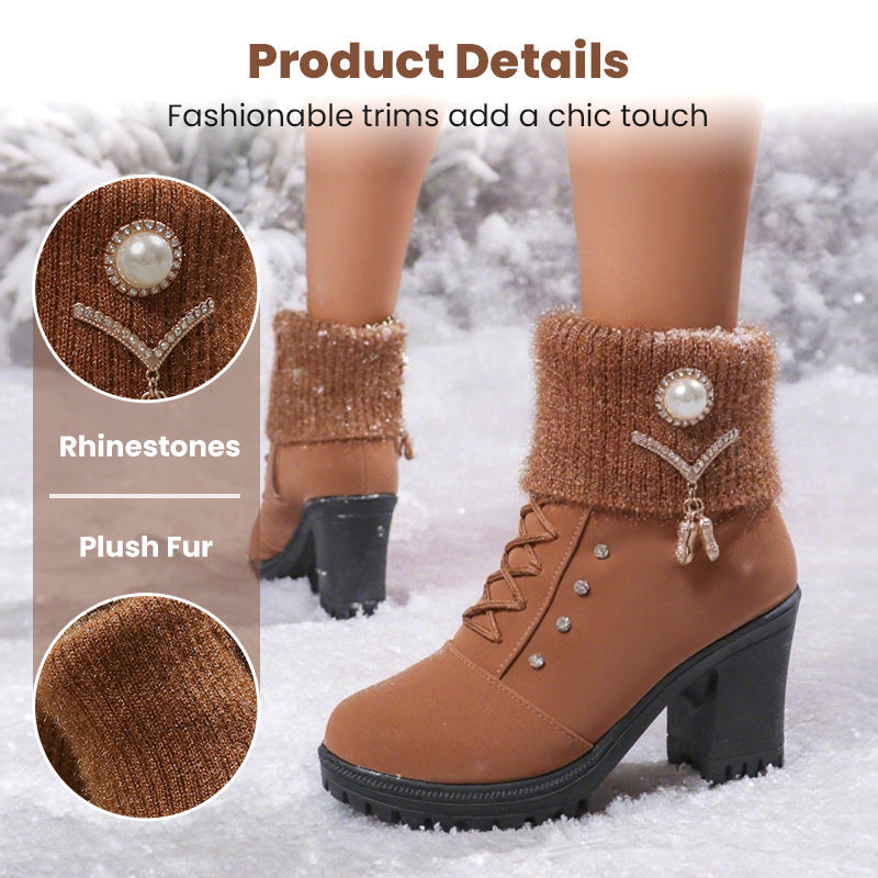 NORDICA™ | Thick Warm Chunky Heel Boots