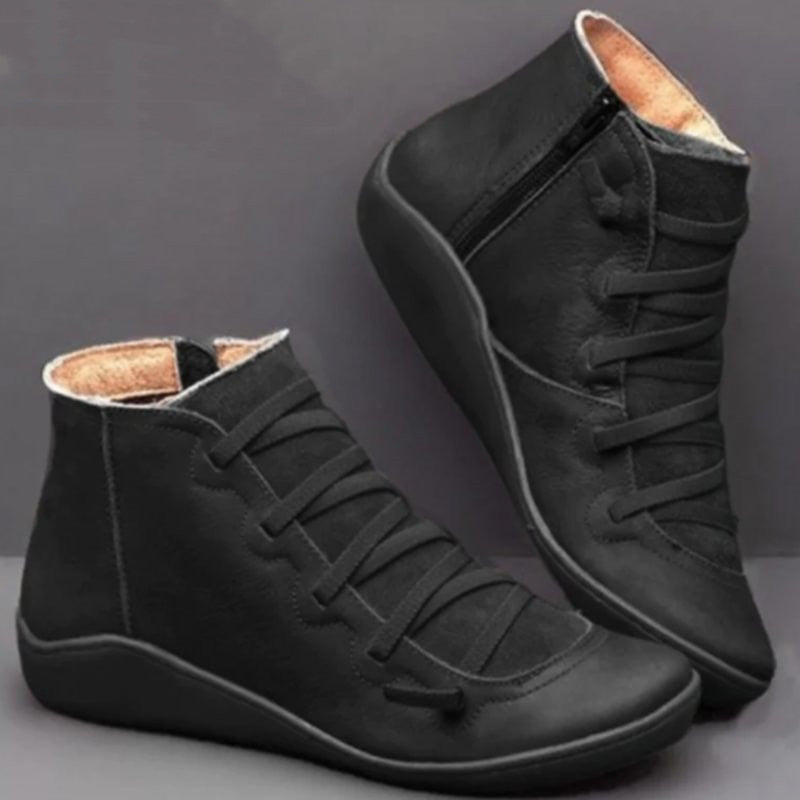 Rosalee - Comfortable leather boots with arch support