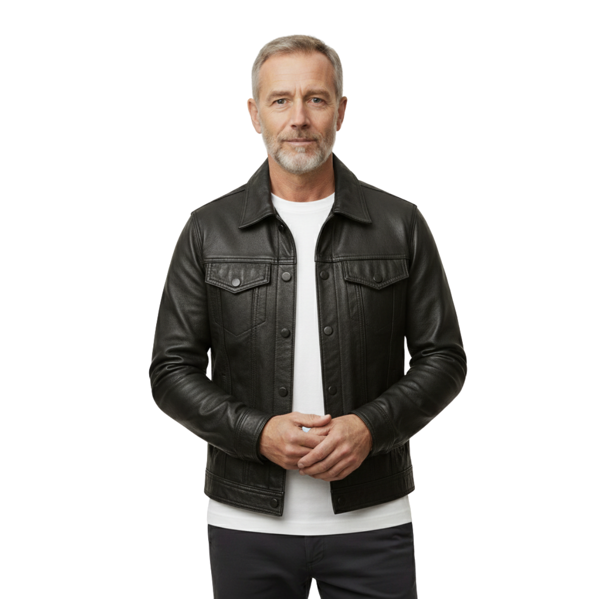 Darius™ | Premium Leather Jacket in Moto Style