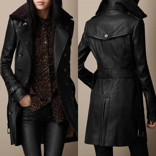 ELOWEN™ | Luxurious Leather Coat