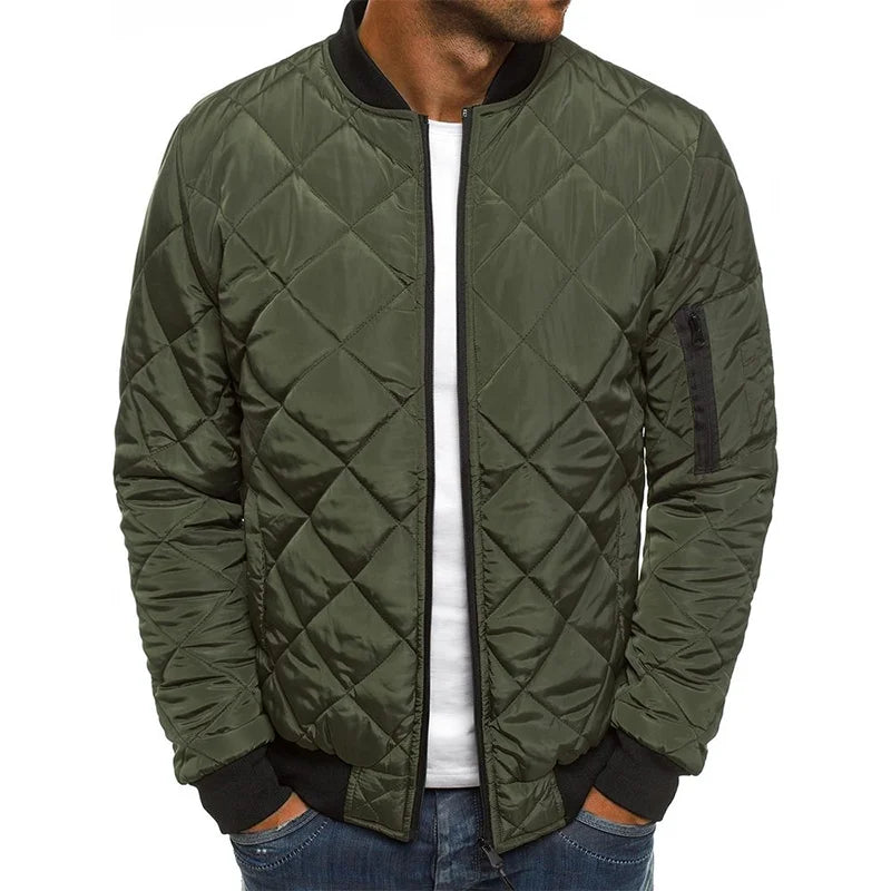 Jacob™ - Cotton Jacket with Diamond Pattern