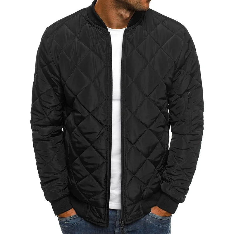 Jacob™ - Cotton Jacket with Diamond Pattern