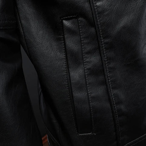 Darius™ | Premium Leather Jacket in Moto Style
