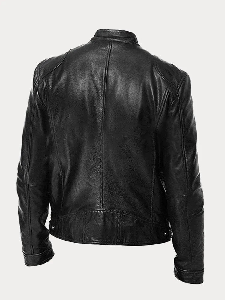 Dean™ – Timeless Tailored Vegan Leather Jacket for Effortless Edge