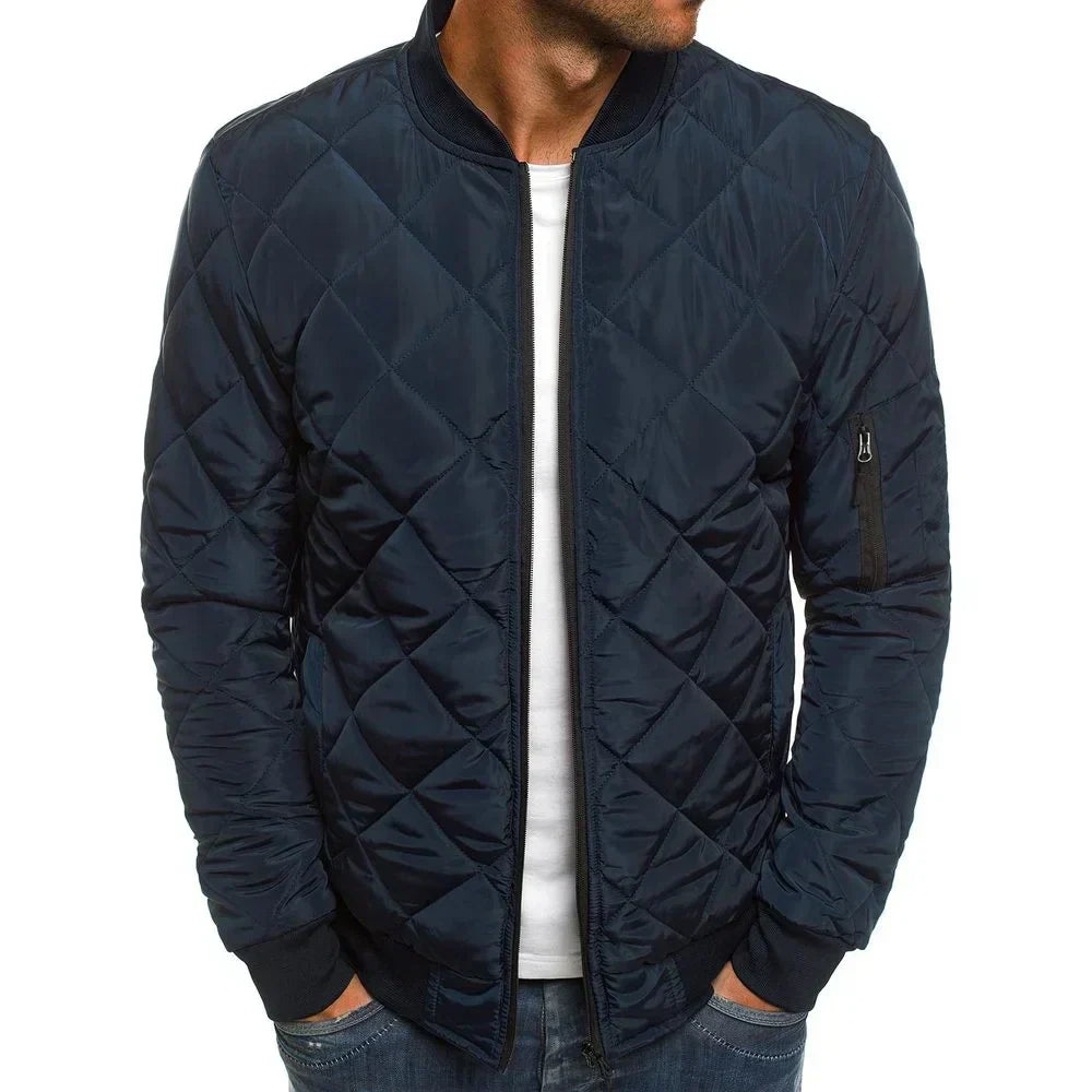 Jacob™ - Cotton Jacket with Diamond Pattern