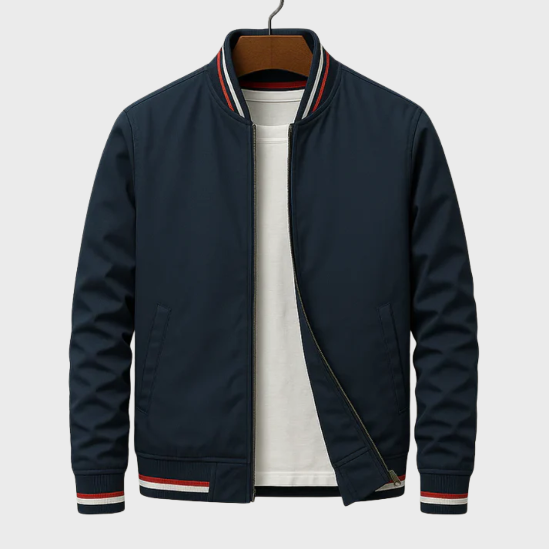 Maverick™ - Stylish Striped Bomber Jacket