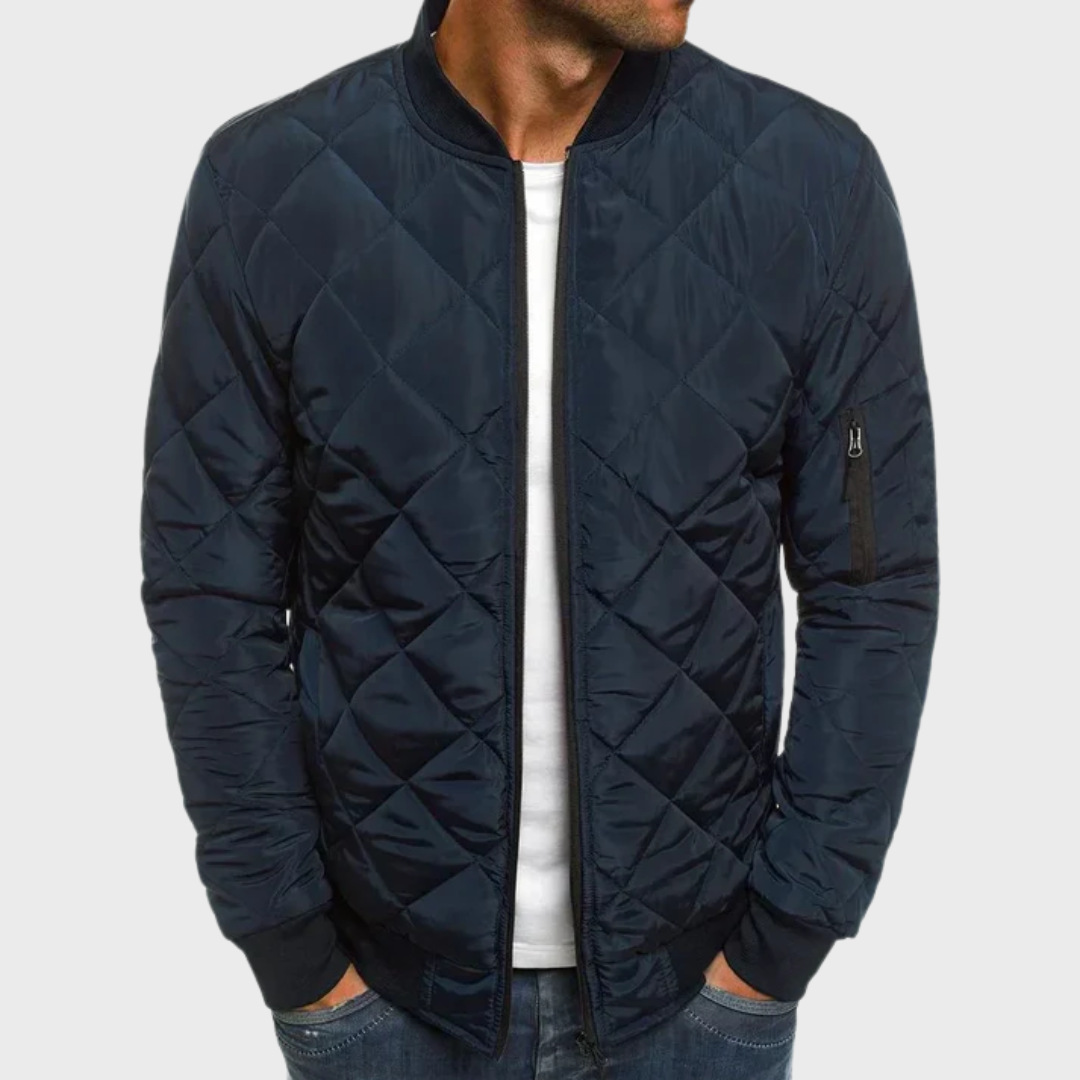 Jacob™ - Cotton Jacket with Diamond Pattern
