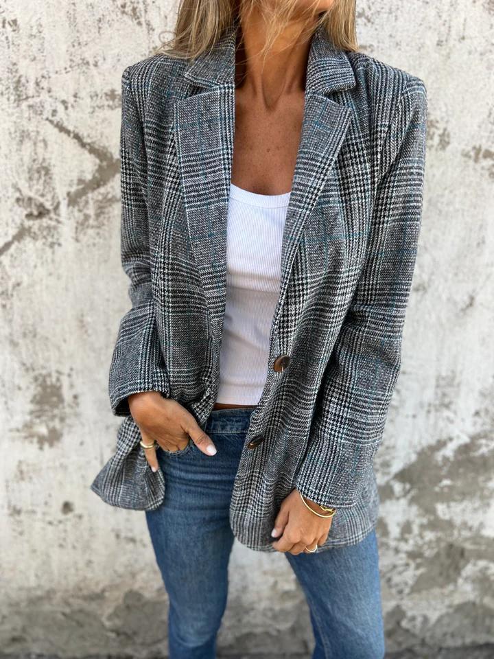 CHLOE™ | Casual Checked Blazer